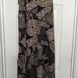 Women’s Faeriesty Black Geometric Print Jumpsuit, 2XL